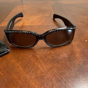 Dolce & Gabbana Sunglasses DG 710S 423 Black Crystals Blue